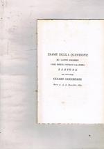 Esame della questione se i latini avessero veri poeti improvvisatori. Lezione del Marchese Cesare Lucchesini detta ai 15 di Decembre 1827