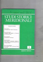 Studi storici meridionali, quadrimestrale, annata 1987. L'immagine della calabria in Parlamento all'indomani dell'unità la campania nelle Variae di Cassiodoro baiuli giustizieri e burocratonel regno di Federico II gli Albanesi di Barile: l'esodo e la memo