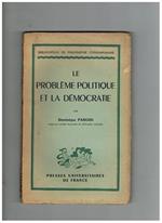 Le problème politique et la démocratie