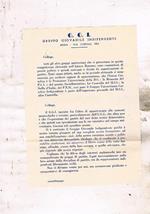 Due fogli dattiloscritti contenenti la comunicazione della costituzione del gruppo giovanile indipendente unito sei fogli contenenti il regolamento elettorale dell'organismo rapprecentativo universitario unito foglio con i risultati elettorali per