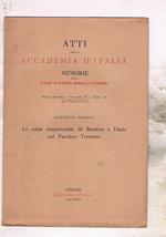 Le colpe rimproverate da Beatrice a Dante nel Paradiso terreste. Memoria degli atti della Accademia d'Italia. Serie VII vol. IV fasc. II