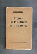 Etudes de politique et d'histoire