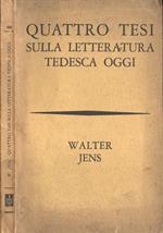 Quattro tesi sulla letteratura tedesca oggi