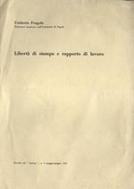 Libertà di stampa e rapporto di lavoro