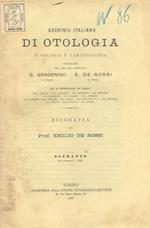 Biografia del Prof. Emilio De Rossi