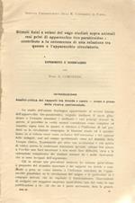 Stimoli fisici e veleni del vago studiati sopra animali resi privi di apparecchio tiro-paratiroideo: Contributo a la conoscenza di una relazione tra questo e l'apparecchio circolatorio