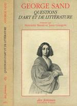 Questions d'art et de litterature