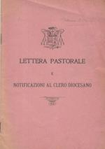 Lettera Pastorale. e notificazioni al clero diocesano