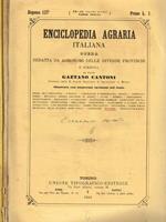 Enciclopedia agraria italiana dispensa 127, 129, 130, 131 del vol.IV parte VIII