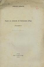 Sopra un minerale di Serrazzano (Pisa). Parasepiolite?. Estrattodagli Atti della Società Toscana di Scienze Naturali residente un Pisa-Memorie vol.XLII