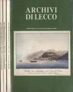 Archivi di Lecco Anno XXII n. 1 - 2, 3, 4. Rassegna trimestrale di studi sulla storia, l' arte, il folclore, la vita del territorio lecchese