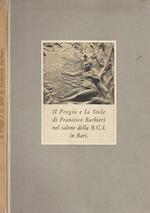 Il Fregio e la Stele di Francesco Barbieri nel salone della B. C. I. in Bari