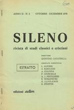 Sileno. Rivista di studi classici e cristiani anno II n.4. Estratto. Brevi note al De Senectute greco di Teodoro Gaza