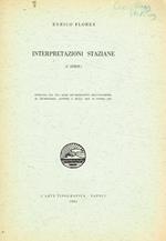 Interpretazioni staziane (I Serie). Estratto dal vol.XXXIX dei rendiconti dell'Accademia di archeologia, lettere e belle arti di Napoli 1964