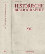 Historische bibliographie. Berichtsjahr 2007