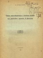 Valore emocolesterinico e tensione oculare con particolare riguardo al glaucoma. Estratto dal Bollettino d'oculistica, anno X ottobre 1931 n.10