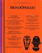 Mondoperaio Anno 6 N.1 6 N.S.. Rivista Socialista Fondata Da Pietro Nenni Di: Luciano Pellicani Direttore