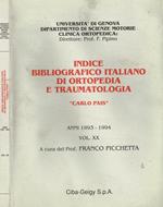 Indice bibliografico italiano di ortopedia e traumatologia Carlo Pais. Anni 1993-1994 vol.XX