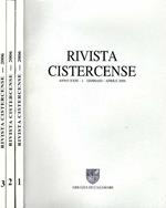 Rivista Cistercense N.1-2-3 Anno Xxiii Del 2006. Periodico Quadrimestrale Di Letteratura,Storia,Arte,Liturgia,Spiritualita',Cultura E Vita Monastica Di: Sante