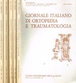 Giornale italiano di ortopedia e traumatologia vol.XIII anno 1987. Supplemento LXXII Congresso della S.I.O.T.. Organo ufficiale della società italiana di ortopedia e traumatologia