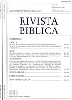 Rivista Biblica (Numeri 2 E 4 Del 2005)