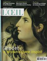 L' Oeil Anno 2005 n° 572. Girodet le néoclassicisme inspiré