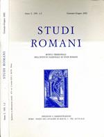 Studi Romani. RIVISTA TRIMESTRALE DELL'ISTITUTO NAZIONALE DI STUDI ROMANI