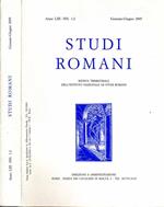 Studi Romani. RIVISTA TRIMESTRALE DELL'ISTITUTO NAZIONALE DI STUDI ROMANI