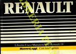 Renault 19. Uso e manutenzione