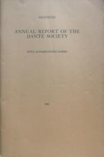 Annual report of the Dante Society 1962. With accompanying papers
