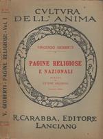 Pagine religiose e nazionali: scelte da Ettore Allodoli. Vol. I