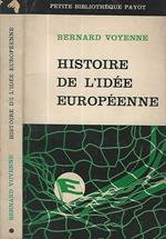 Histoire de l'idée europeenne