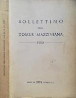 Bollettino della Domus Mazziniana 1974