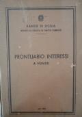 Prontuario Interessi a Numeri del banco di Sicilia (1959) di Banco di Sicilia