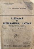 L&rsquoesame di letteratura latina