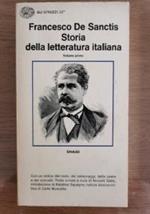 Storia della letteratura italiana volume primo