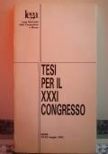 Tesi per il XXXI Congresso