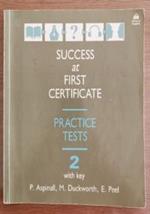 Success at first certificate 2