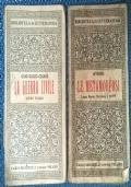 2 Voll. biblioteca di lettura: La guerra civile Libro I e Le metamorfosi Libro I, II, e III