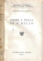 Essere e nulla in E. Hello