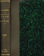 Seances et travaux de l'academie des sciences morales et politiques. 81 année, 1921, I semestre