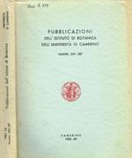 Pubblicazioni dell'Istituto di Botanica dell'università di Camerino