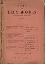 Revue des deux mondes 15 septembre 1931
