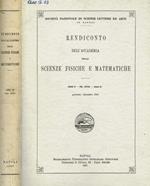 Rendiconto dell'accademia delle scienze fisiche e matematiche serie IV, vol.XXVIII, anno C, gennaio-dicembre 1961