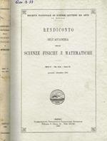 Rendiconto dell'accademia delle scienze fisiche e matematiche serie IV, vol.XXIX, anno CI, gennaio-dicembre 1962