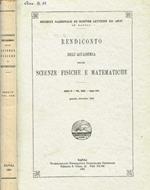 Rendiconto dell'accademia delle scienze fisiche e matematiche serie IV, vol.XXXI, anno CIII, gennaio-dicembre 1964