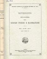 Rendiconto dell'accademia delle scienze fisiche e matematiche serie IV, vol.XXXIV, anno CVI, gennaio-dicembre 1967