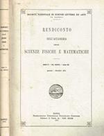 Rendiconto dell'accademia delle scienze fisiche e matematiche serie IV, vol.XXXVIII, anno CX, gennaio-dicembre 1971