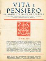 Vita e pensiero. Rassegna italiana di coltura. Nuova serie fascicolo 8, agosto 1929