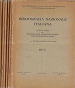 Bibliografia Nazionale Italiana anno 1972 Fasc. I, II, III, IV, V, VI, VII, VIII, IX, X, XI, XII